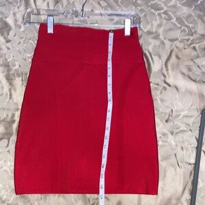 bebe Red bandage skirt never worn no tags
